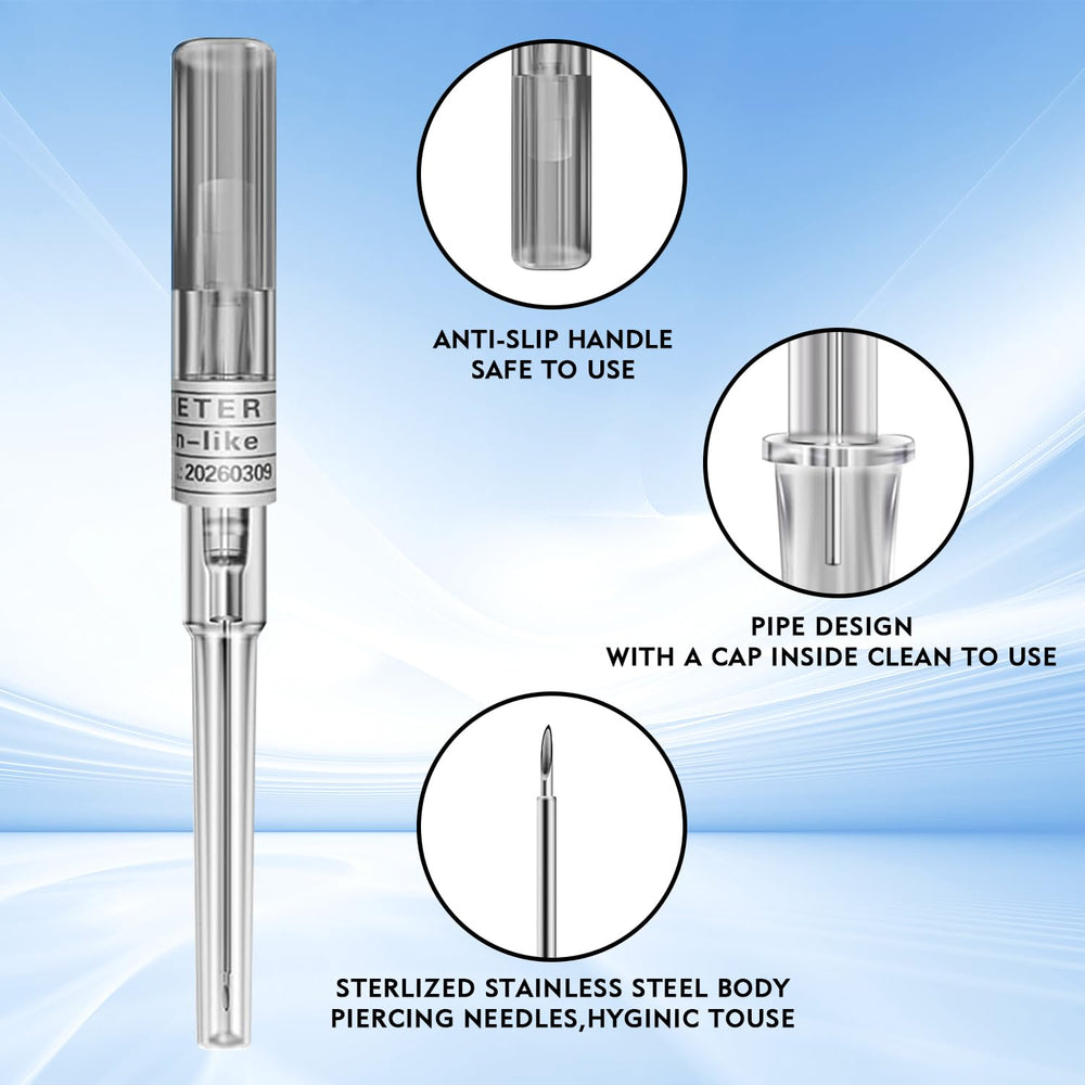 Prgislew catheter piercing 14G in sterile packaging for safe professional use