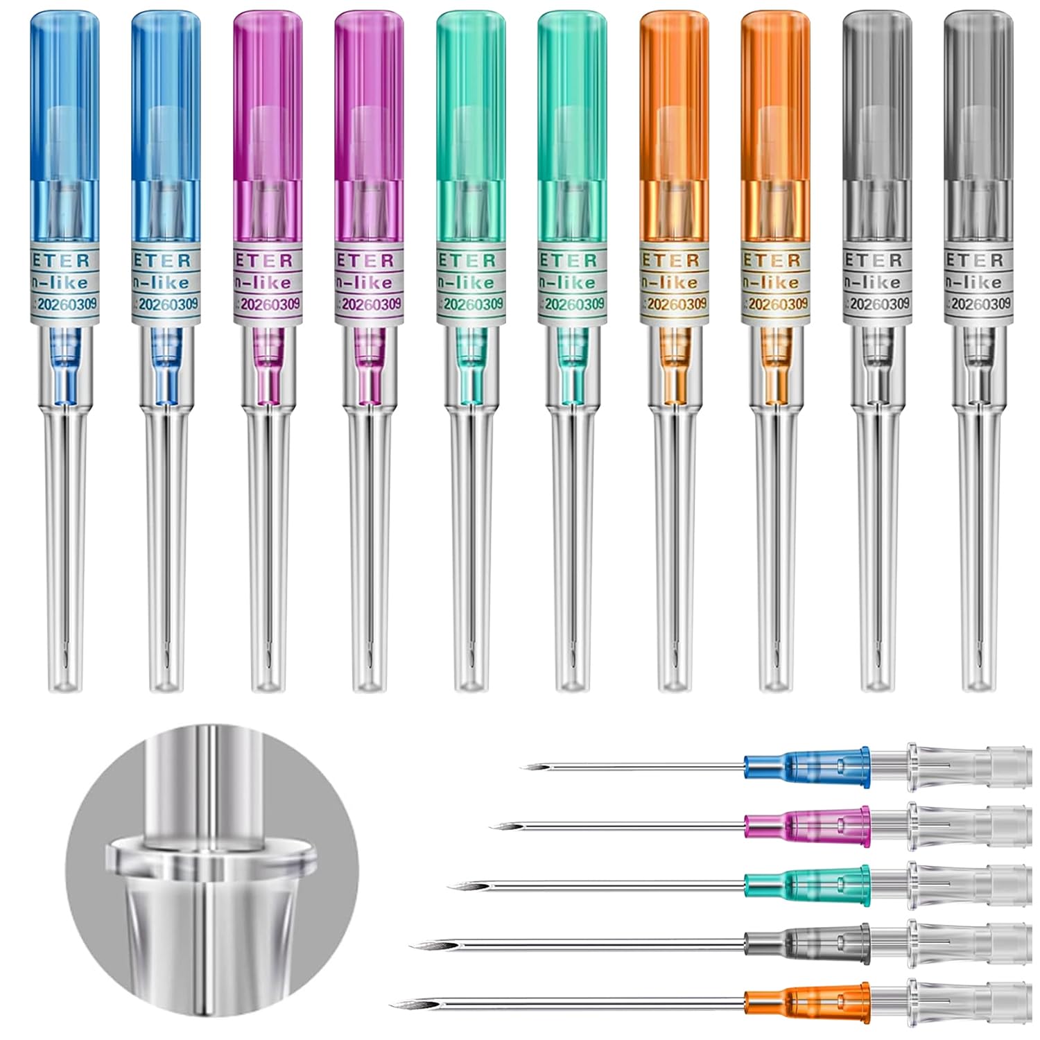 Prgislew catheter piercing mixed pack showing sealed 10-piece set for professionals
