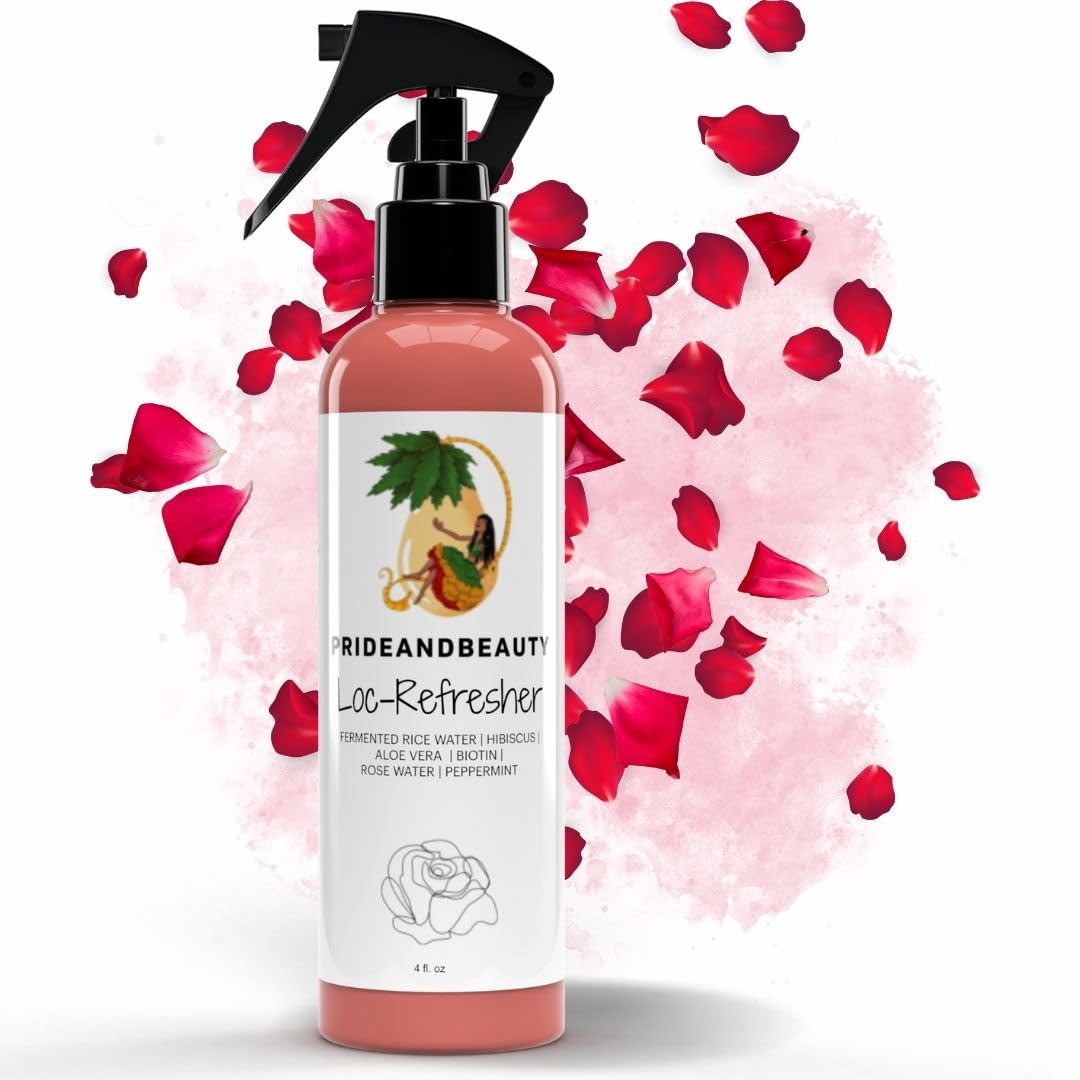 PRIDE AND BEAUTY Rose Water Bottle Application shows easy mist for refreshment