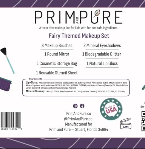 Prim and Pure bioglitter eyeshadow for safe, playful shimmer.