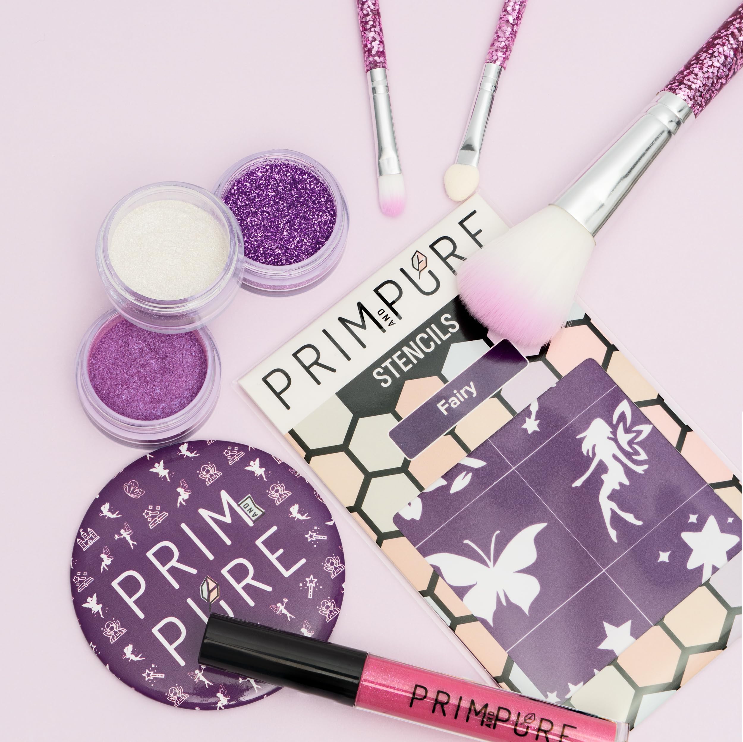 Prim and Pure lip gloss for gentle color during pretend play.