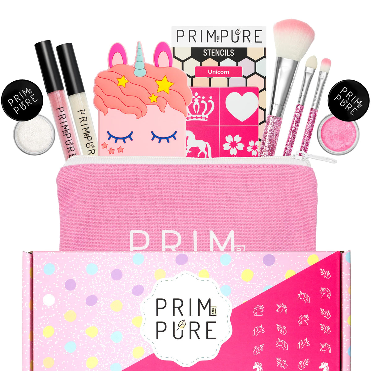Prim and Pure unicorn mirror in pink gift set for imaginative play moments