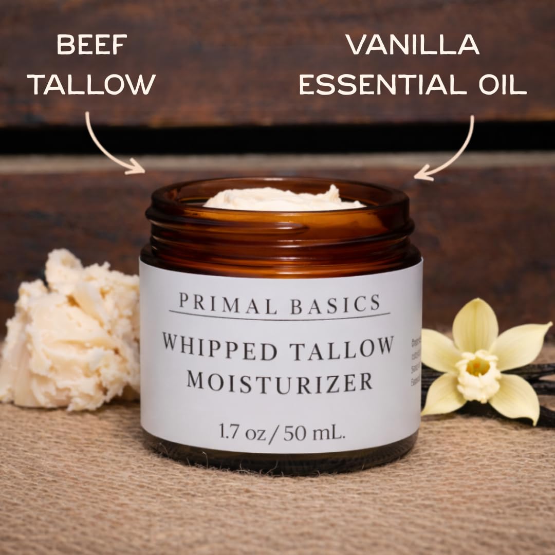 Primal Basics face and body application showing smooth absorption.