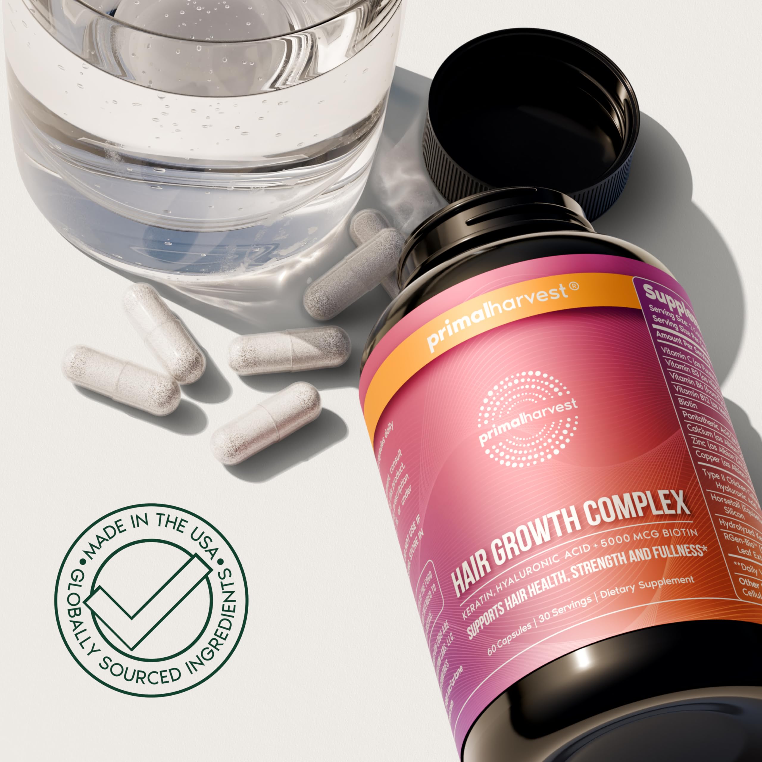 Primal Harvest vitamins shown in daily-use lifestyle setting.