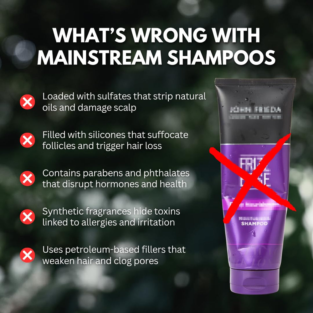 PRIMALS shampoo with raw honey nourishes hair for a thicker appearance.
