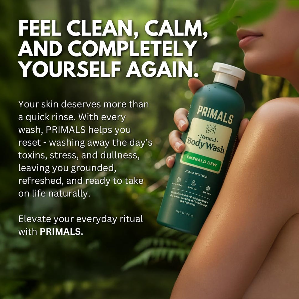 PRIMALS Daily use scene hints at versatile, safe cleansing for all skin types