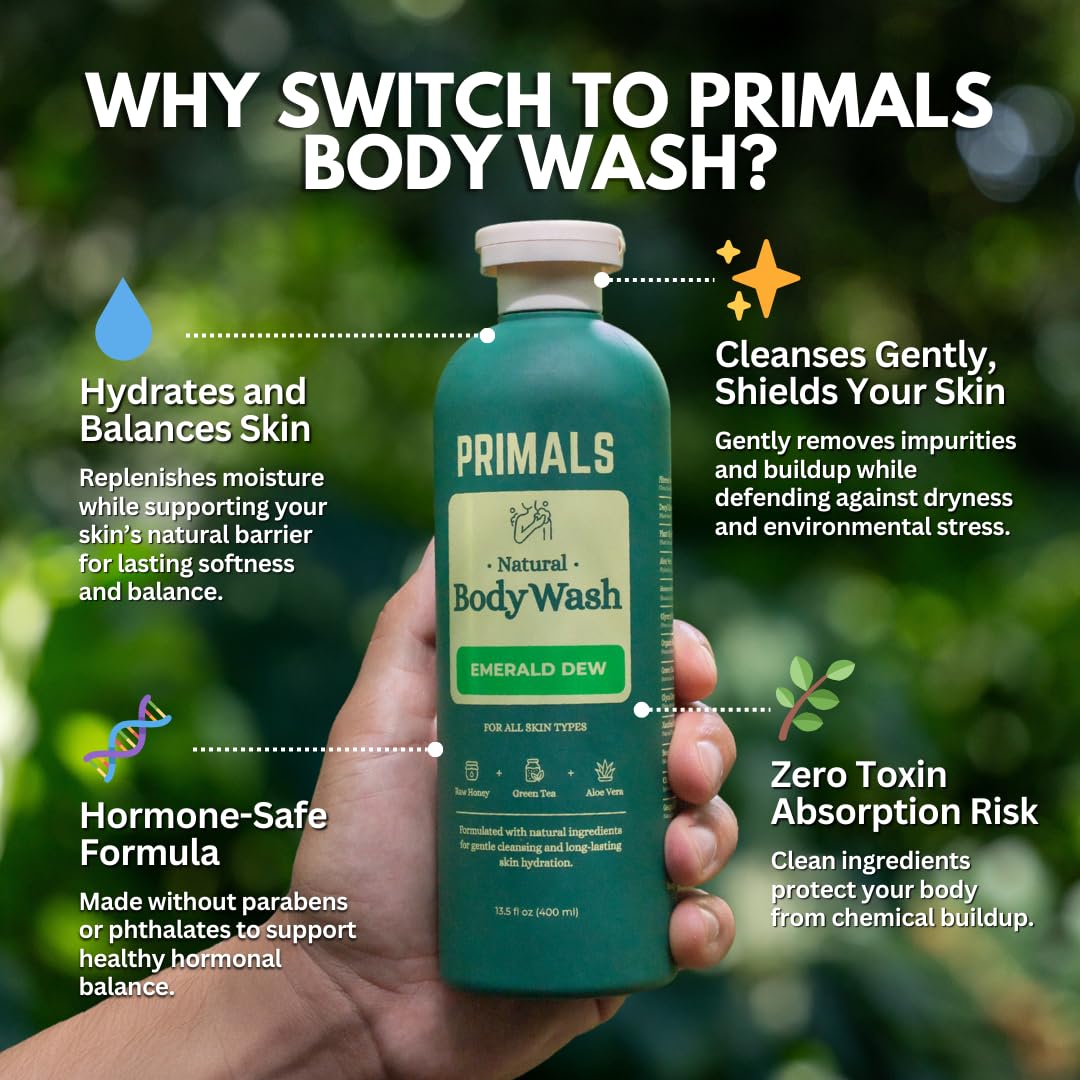 PRIMALS Raw Honey jar highlights nourishing cleansing with hydrating properties