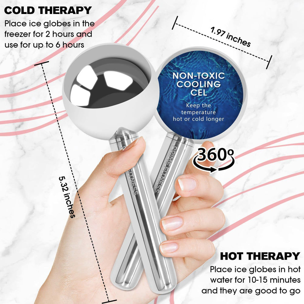 PRIME Fitness Ice Globes eye area treatment to brighten and reduce puffiness.