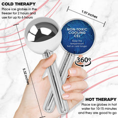 PRIME Fitness Ice Globes eye area treatment to brighten and reduce puffiness.