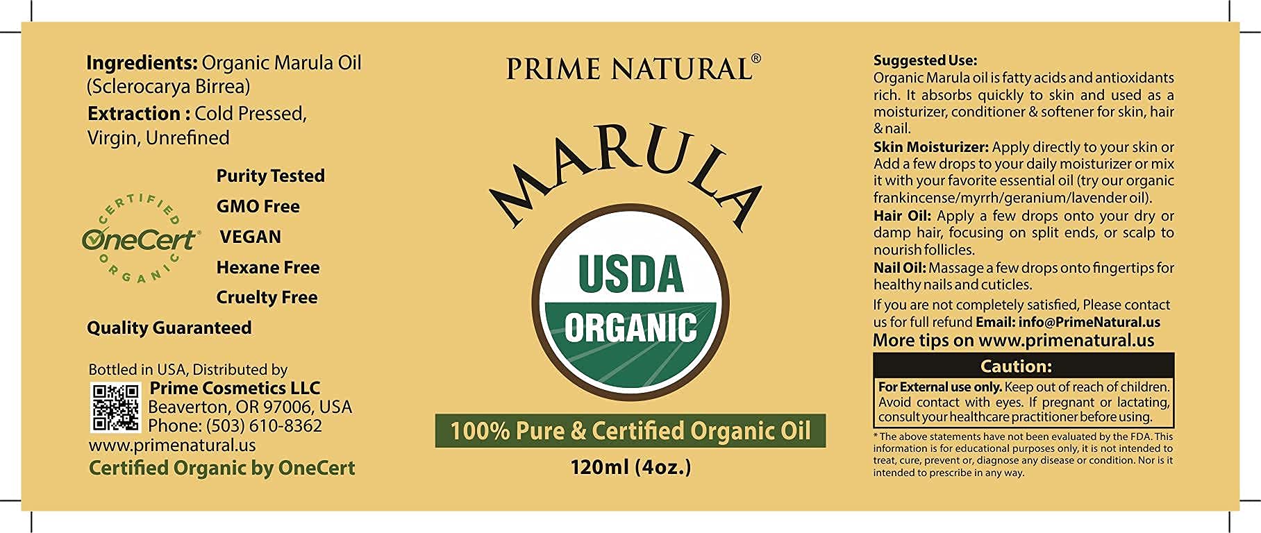 Using PRIME NATURAL Marula Oil in a skin care routine for moisturized glow.