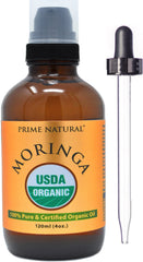 Prime Natural Moringa Oil pour highlights smooth texture ideal for massages and scalp care