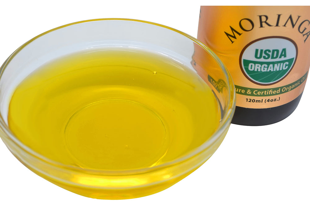 Prime Natural Moringa Oil texture suggests fast-absorbing, non-greasy feel