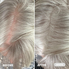 Prime Prometics gray root coverage blends with your shade for seamless refresh.