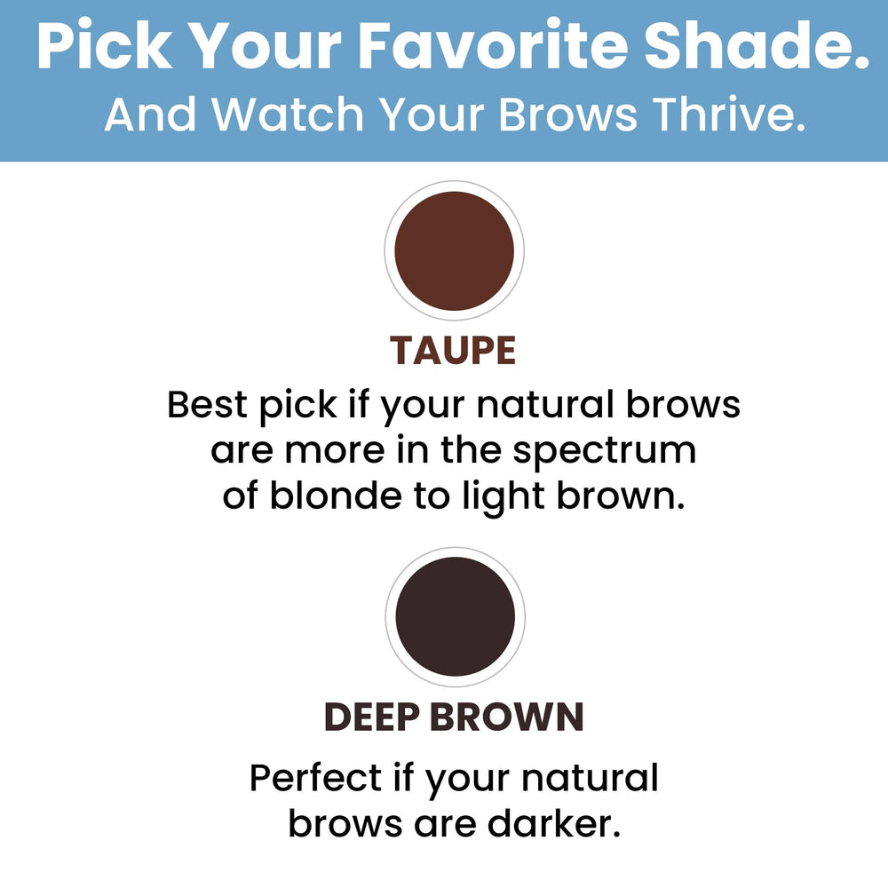 Prime Prometics PrimeBrow Complete brow hairs aligned and held in place.
