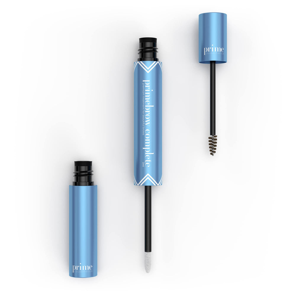 Prime Prometics PrimeBrow Complete brow mousse for natural tint and hold.