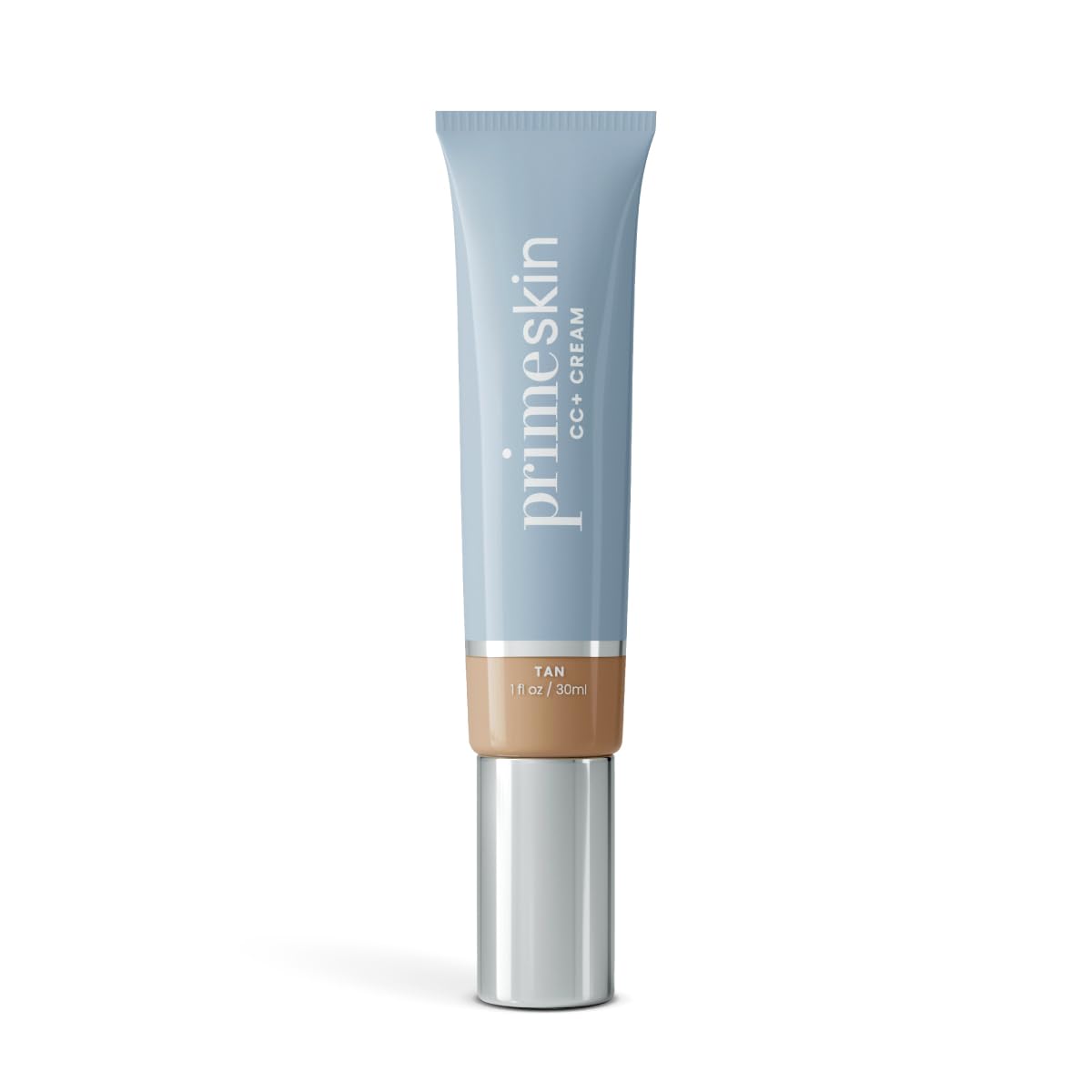 Prime Prometics PrimeSkin CC+ Cream bottle close-up for easy application and hydration.