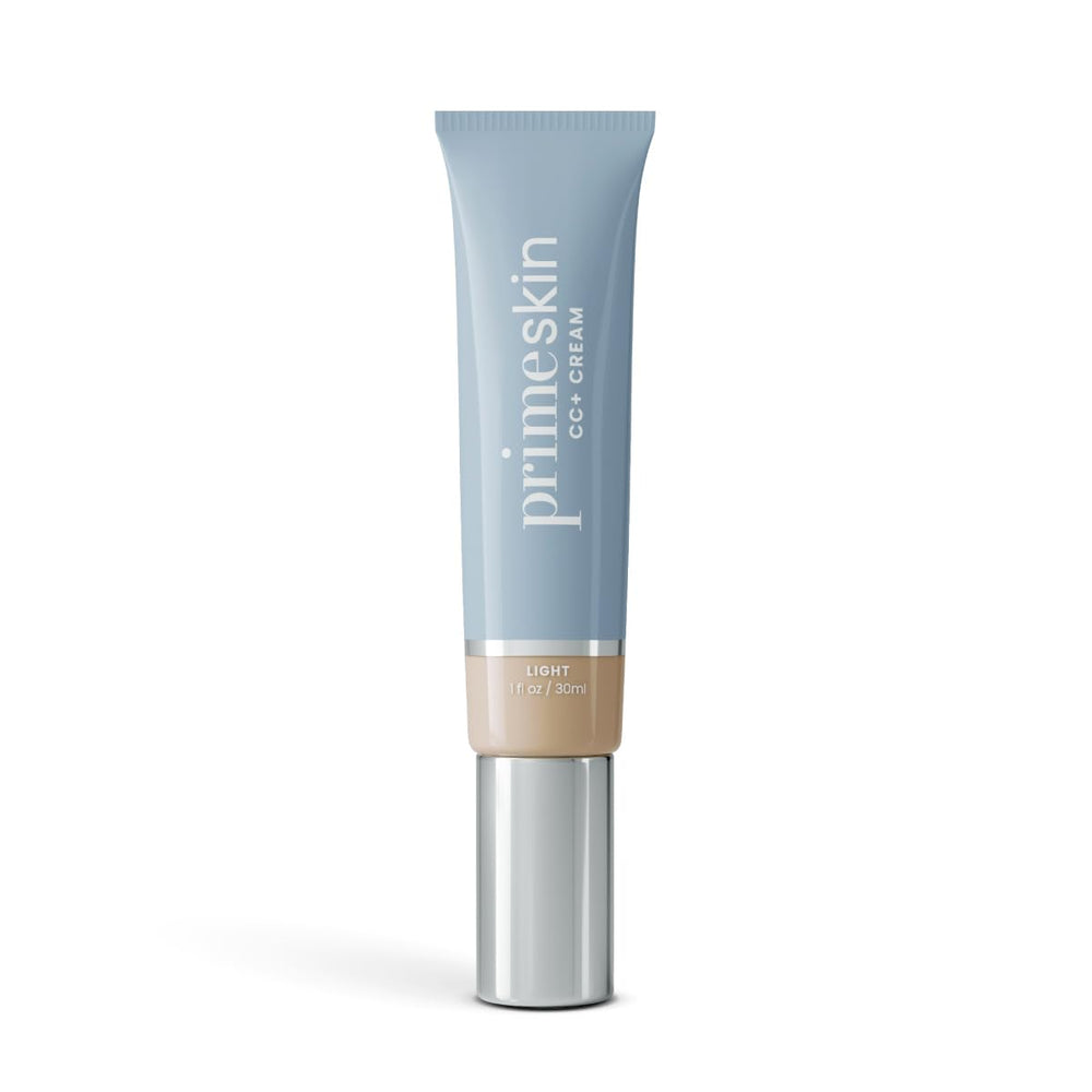 PrimePrometics PrimeSkin CC+ Cream soft-swatch shows lightweight, natural coverage.