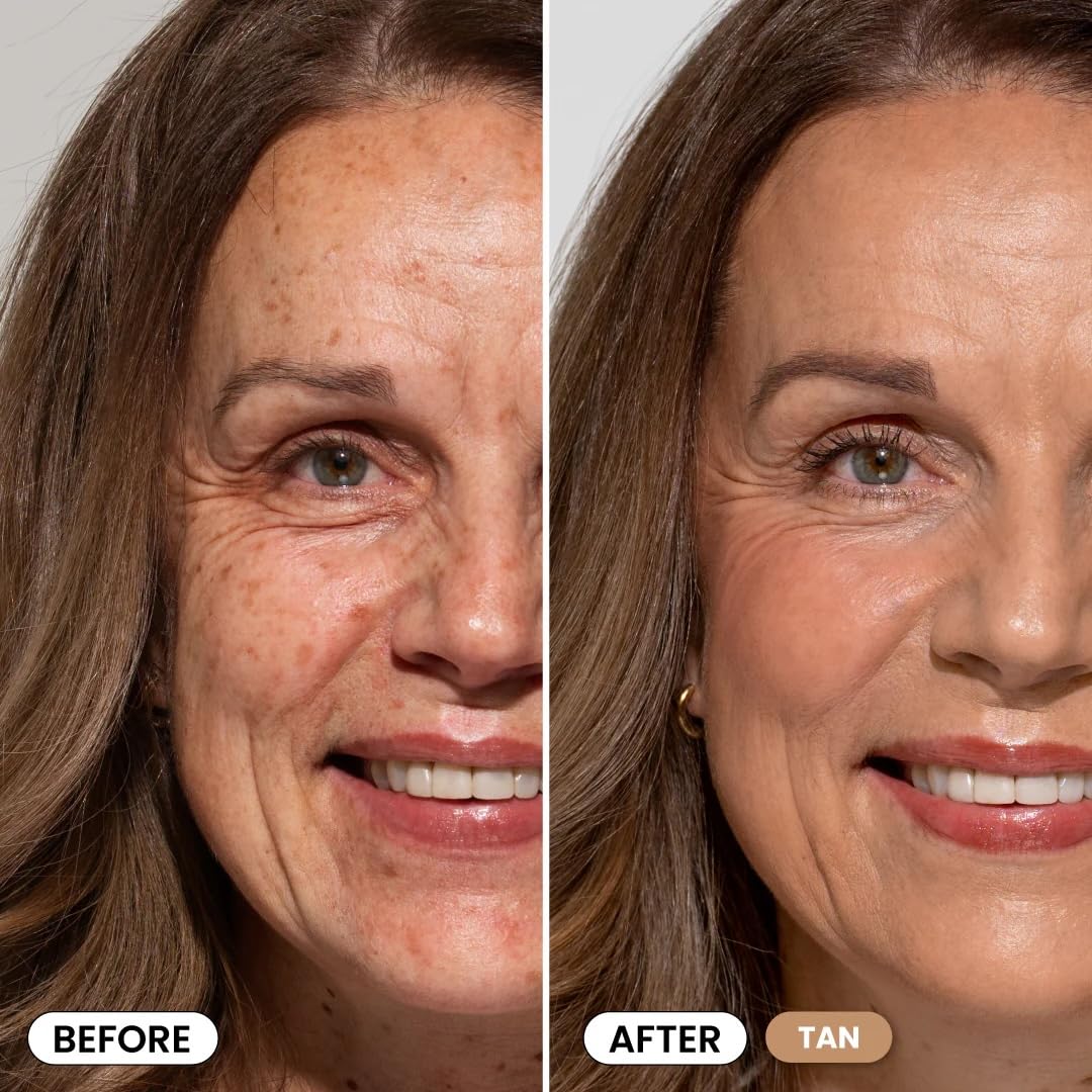 Prime Prometics PrimeSkin CC+ Cream swirls onto skin, showcasing blendable coverage.
