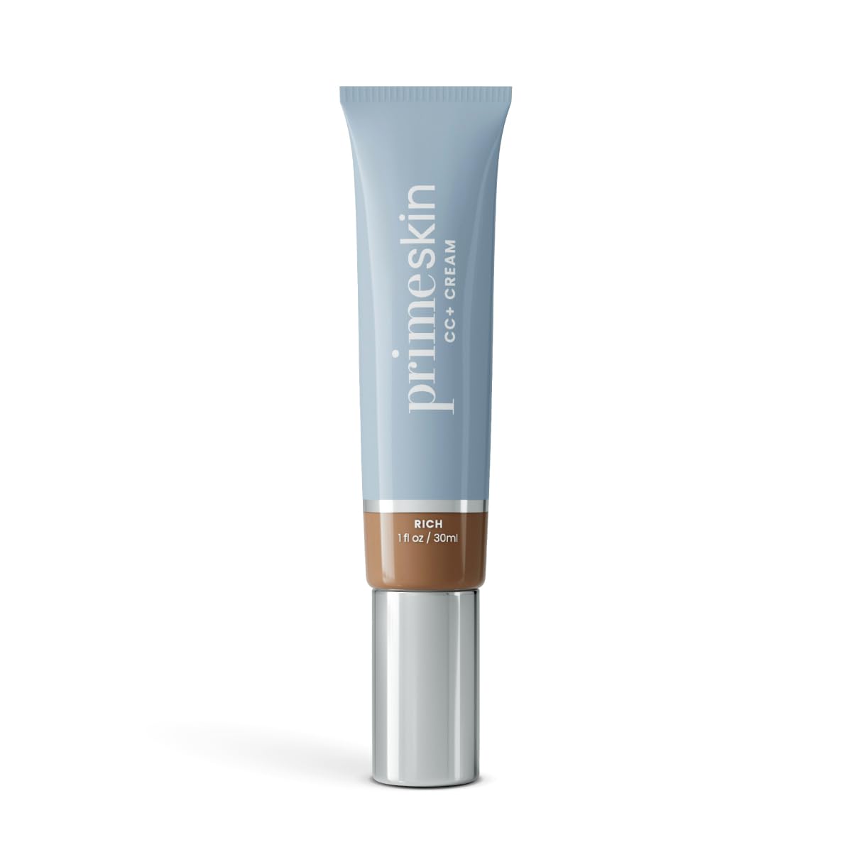 PrimePrometics PrimeSkin CC+ Cream bottle ready for application with lightweight feel