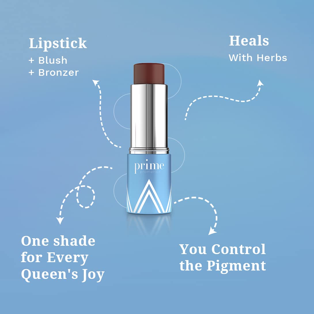 Cheek blush from PrimeWand Pigment adds healthy glow
