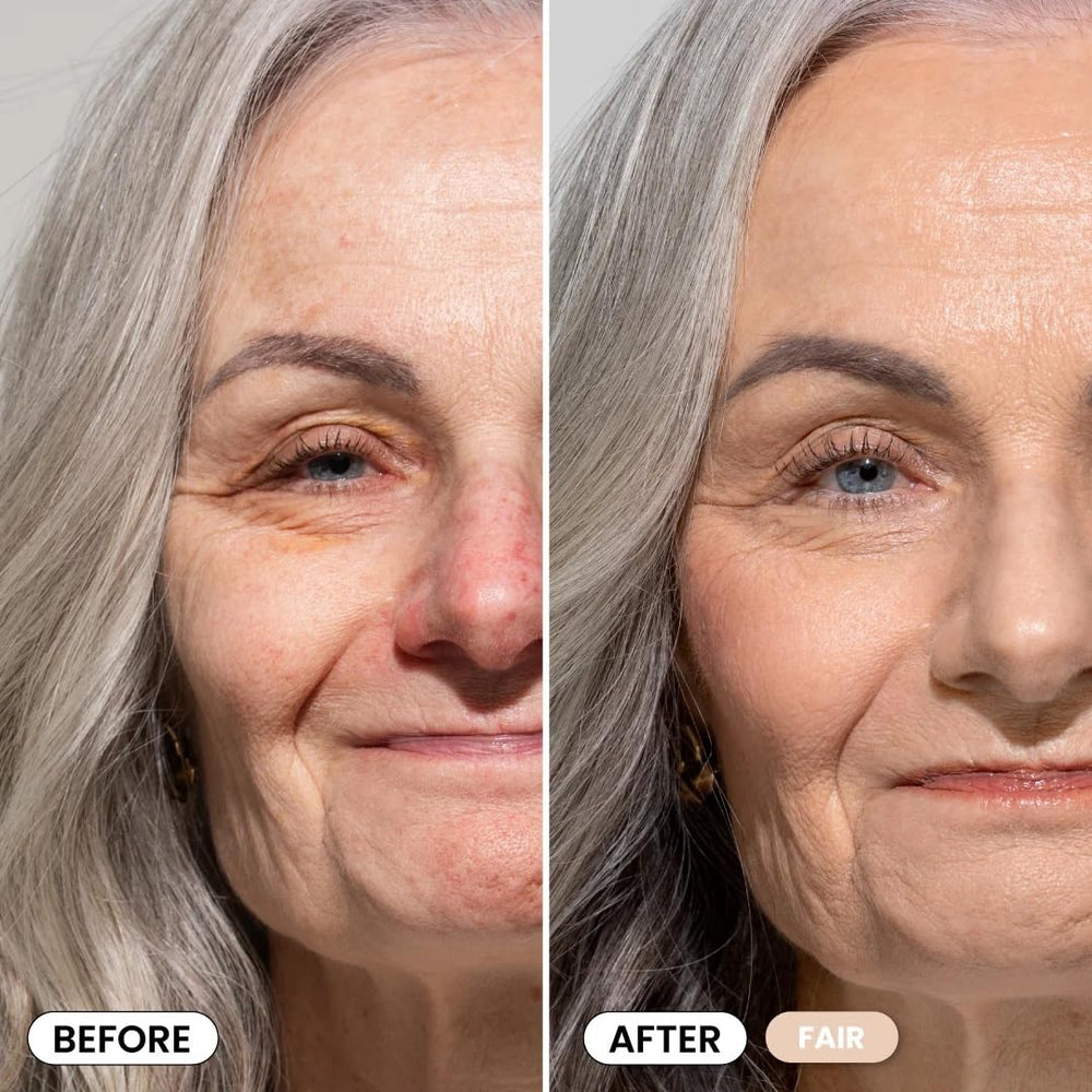 PrimePrometics PrimeSkin CC+ Cream application with brush for seamless blend.