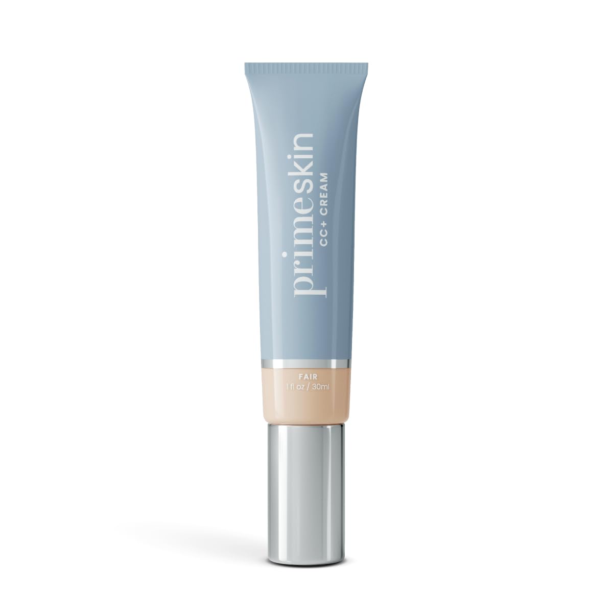 PrimePrometics PrimeSkin CC+ Cream bottle close-up for mature skin.