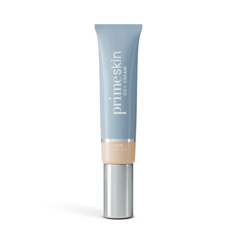 PrimePrometics PrimeSkin CC+ Cream bottle close-up for mature skin.