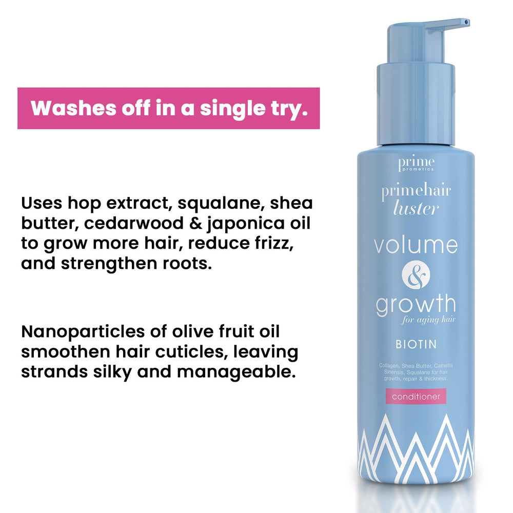 Prime Prometics PrimeHair Luster application scene aids detangling.