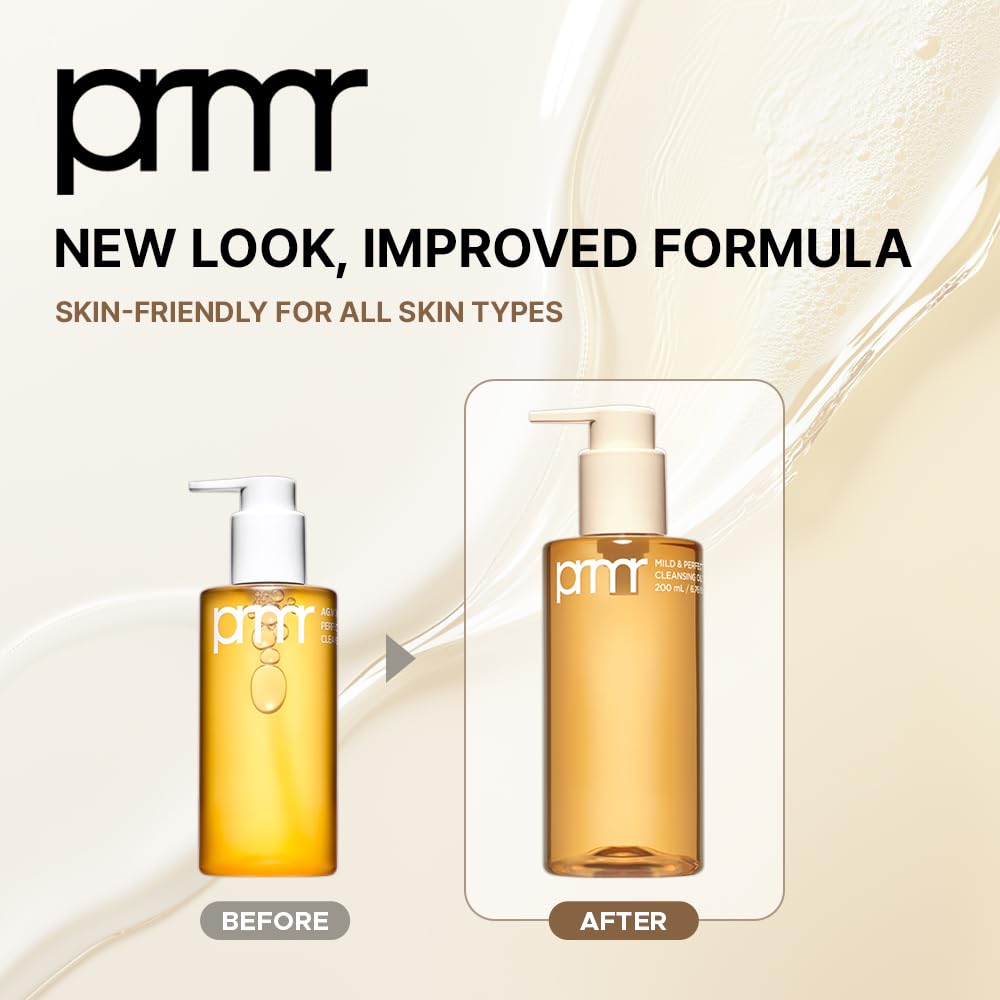 Primera PRMR cleanser foaming on wet hands to start cleansing