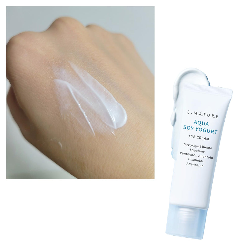 Priming Water Eye Cream with yogurt fermentation nourishes delicate under-eye skin.