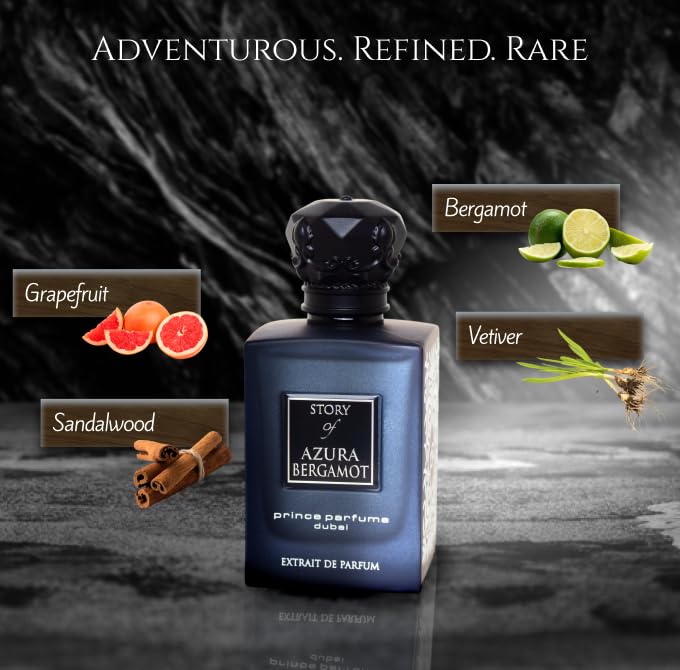 Prince Parfums Dubai Amber Woods bottle with warm amber undertones for evenings