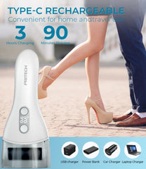 PRITECH replacement rollers set offers wider coverage for tough calluses.