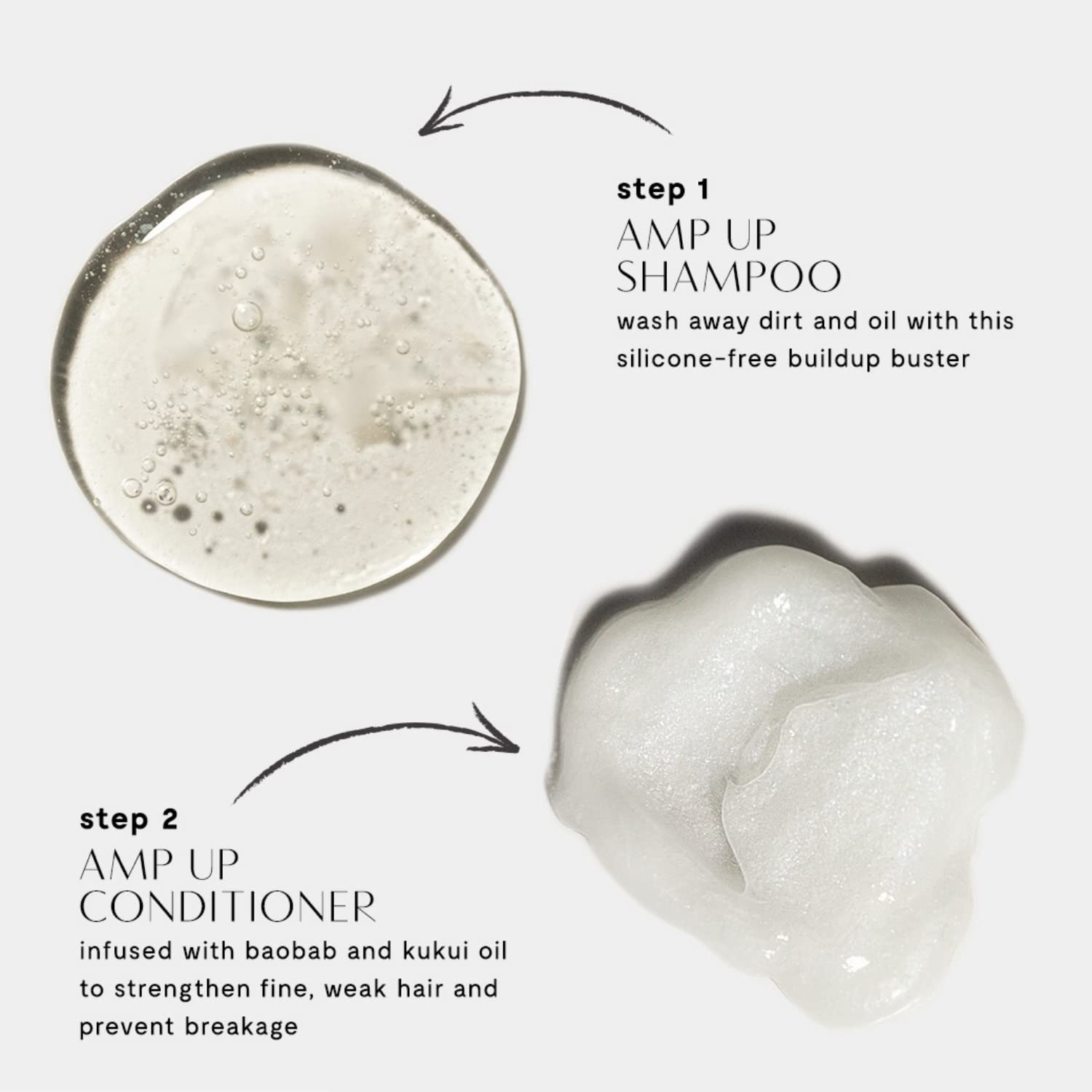 Privé Amp Up bottle pour shows easy daily application.