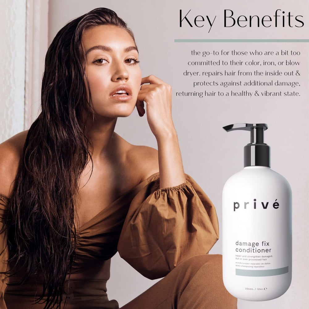 Prive Damage Fix packaging shown in soft lighting