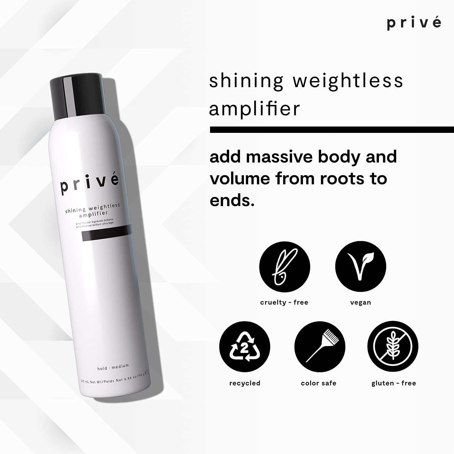 Prive Mousse Lift Racines Cheveux : soulève les racines sans résidu