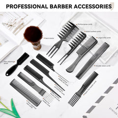 Pro Barber hair-cleaning brush removes loose hairs efficiently