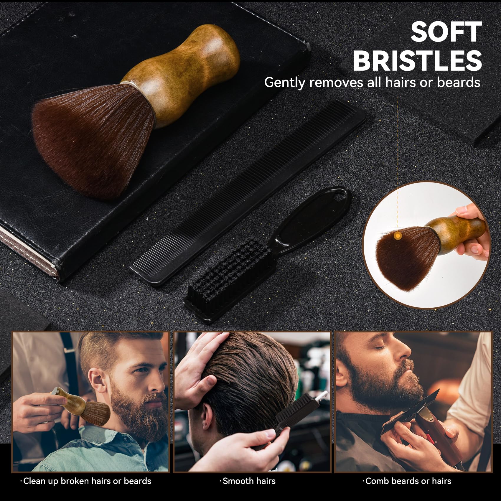 Pro Barber multipurpose comb for versatile styling and detangling