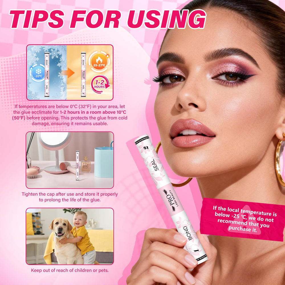 PRO LASHBEAUTY Step-by-step tube guide keeps application simple