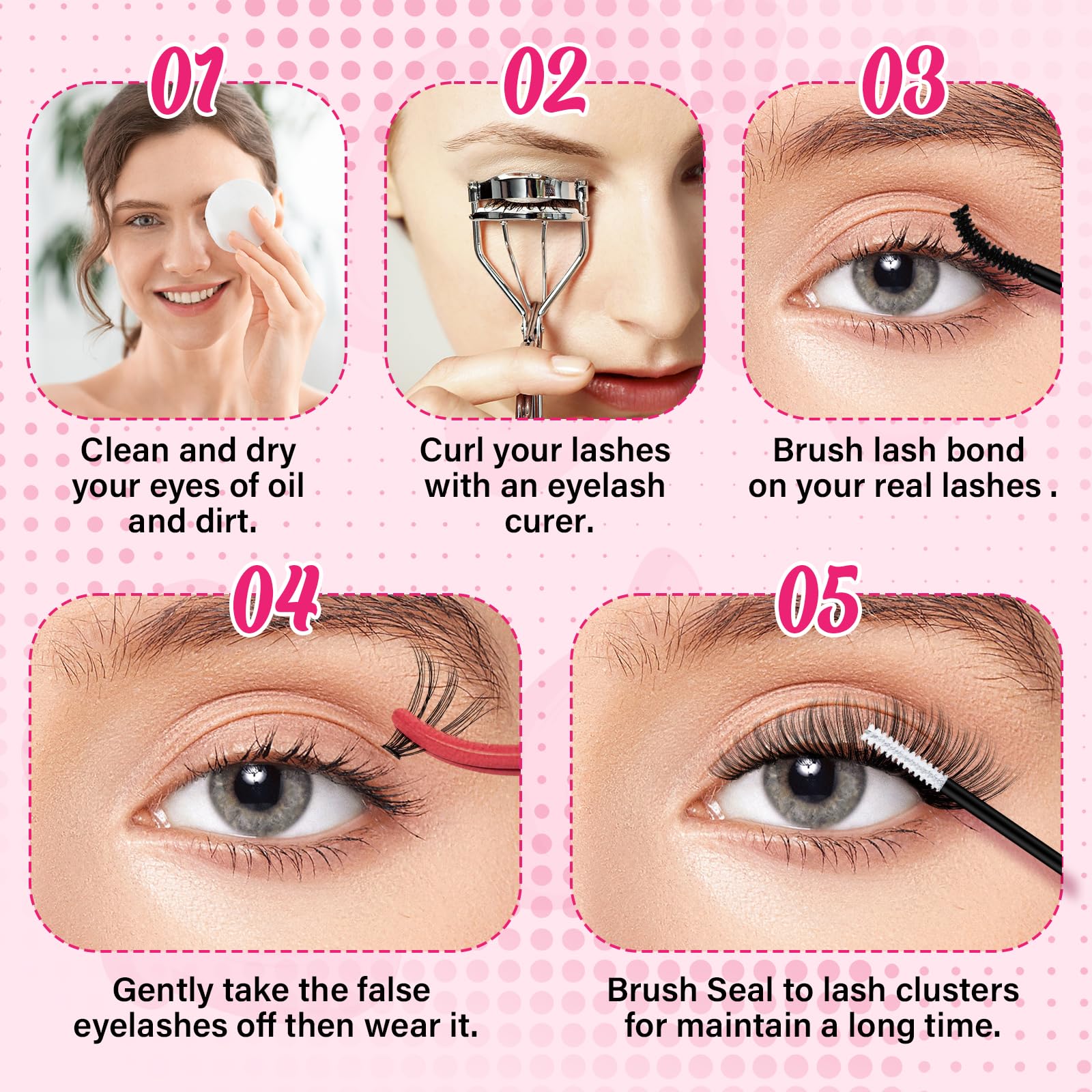 Long-lasting hold with PRO LASHBEAUTY lash kit