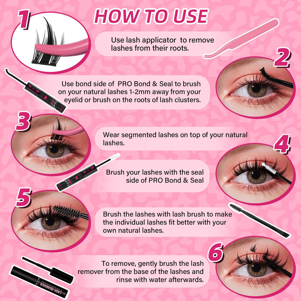 PRO LASHBEAUTY Manga lash soft fiber feels light on lids