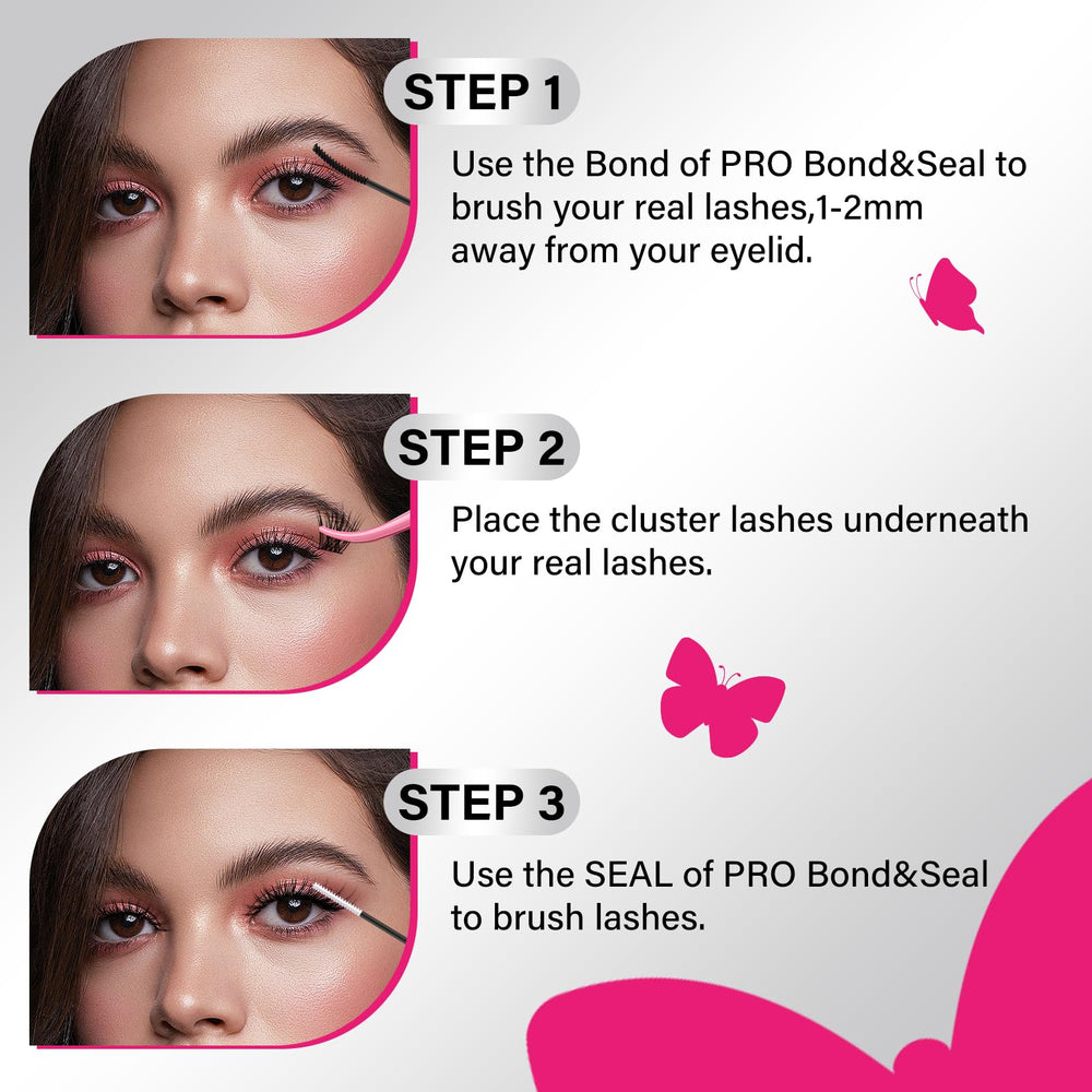 PRO LASHBEAUTY Packaging on vanity ready for at-home lash kit
