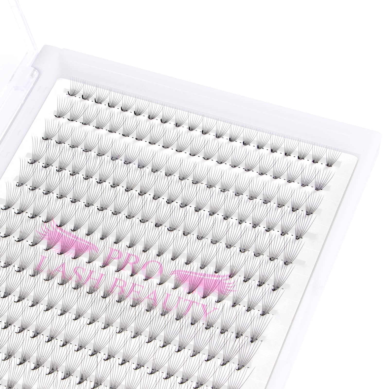 PRO LASHBEAUTY premade fans 12D-D-0.07-11mm provide precise volume for dramatic lashes.