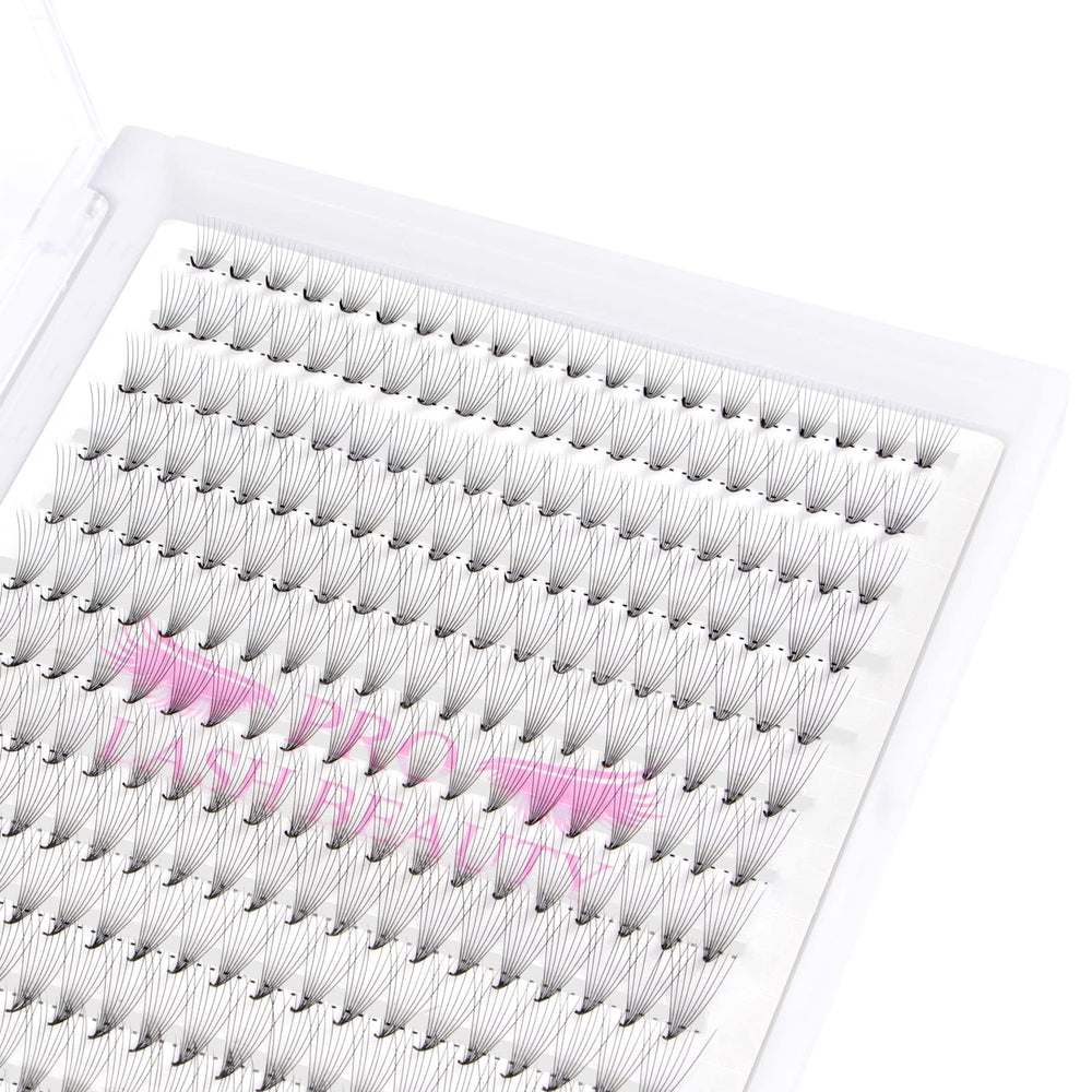 PRO LASHBEAUTY premade fans 12D-D-0.07-11mm provide precise volume for dramatic lashes.