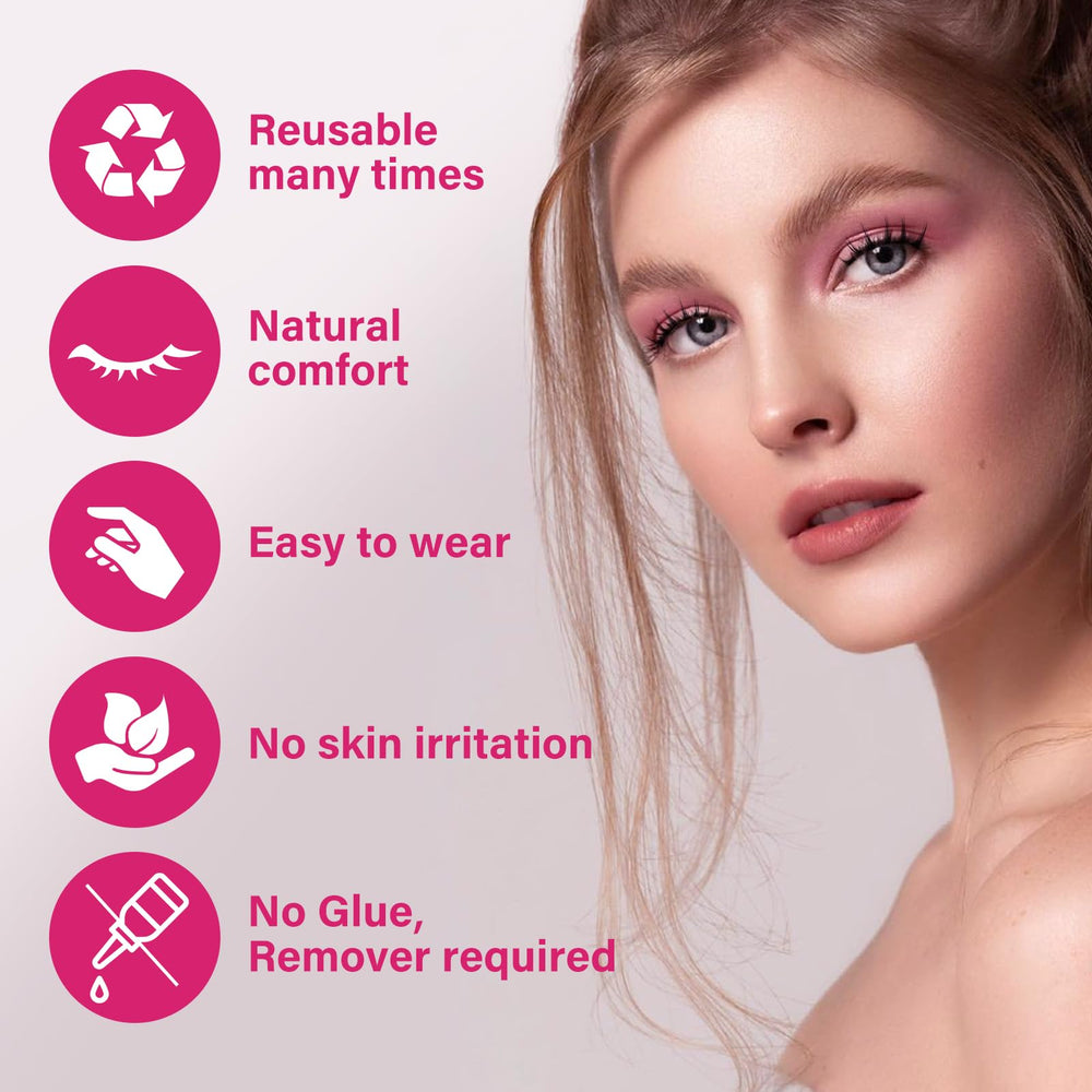PRO LASHBEAUTY soft stems stay comfortable and natural on the eye.