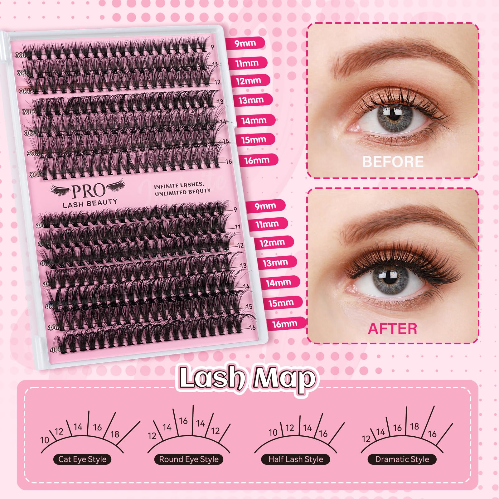 Waterproof lash applicator by PRO LASHBEAUTY for precise placement