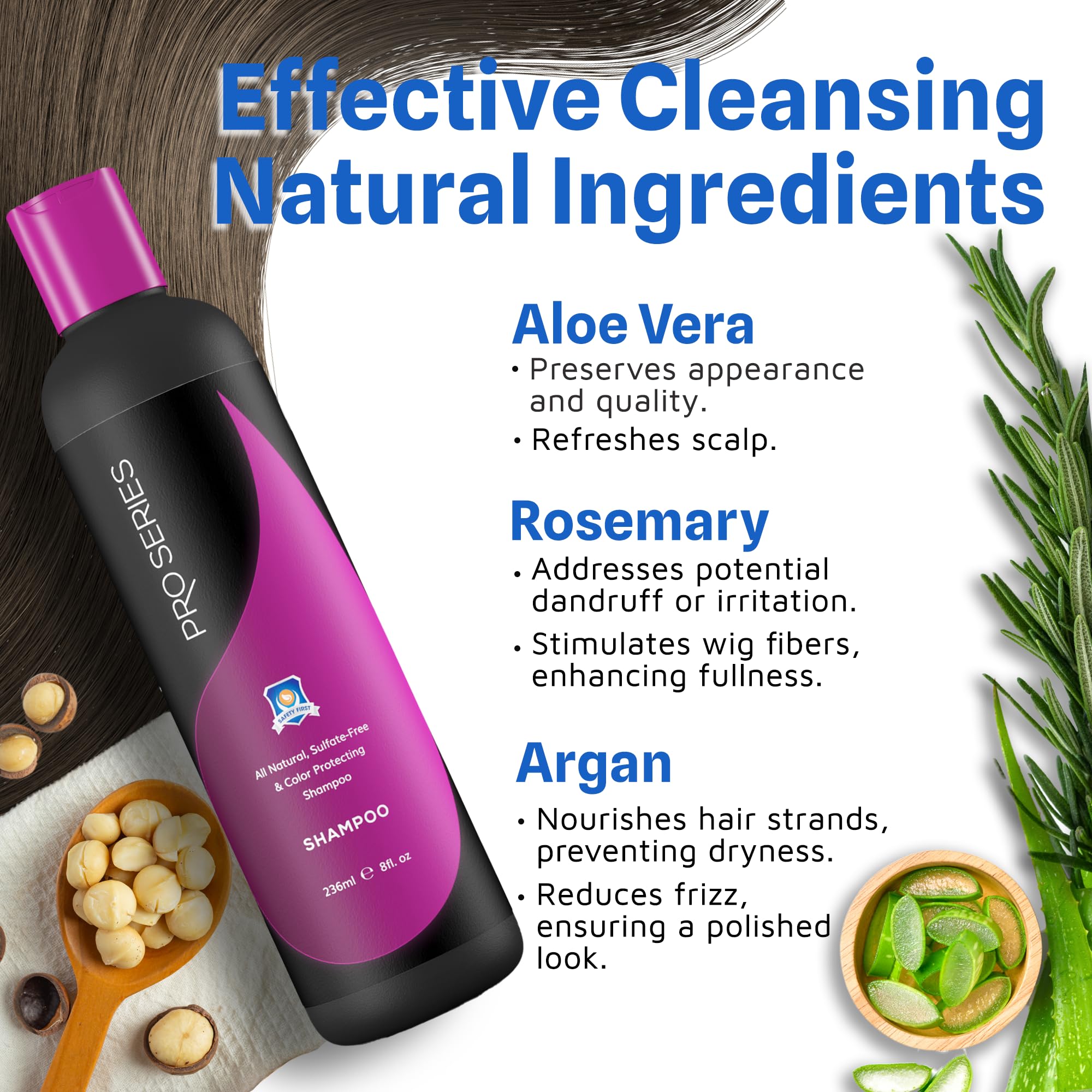 Pro Series bottle highlights hydrolyzed proteins repairing damaged hair fibers