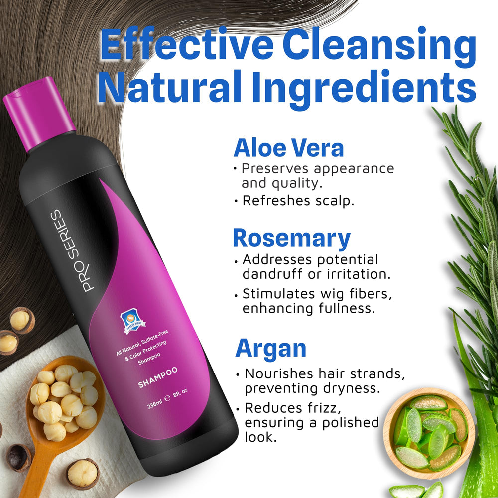 Pro Series bottle highlights hydrolyzed proteins repairing damaged hair fibers