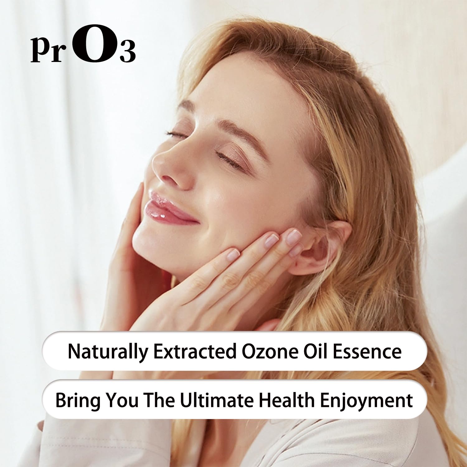 PrO3 European olive oil origin label highlights natural skincare ingredient.