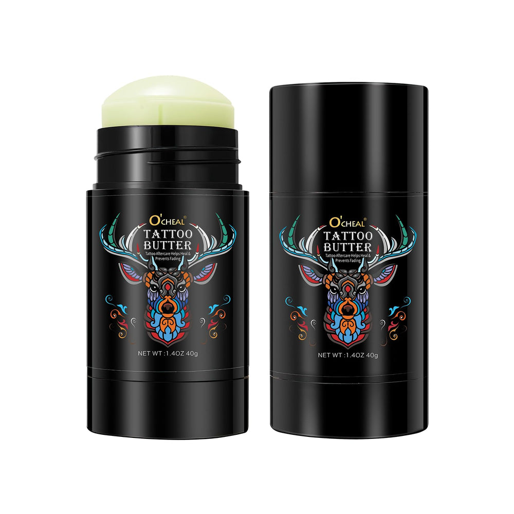 Proamate Tattoo Aftercare Butter tube front view promotes soothing healing and color retention.