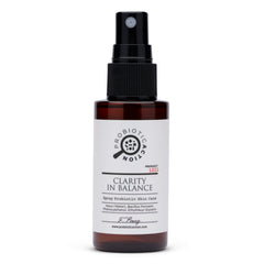 Probiotic Action Clarity in Balance bottle illustrating probiotic spray for balanced skin